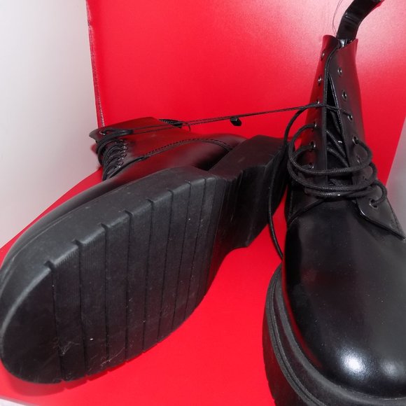zara men leather round toe ankle reach boots main image 4